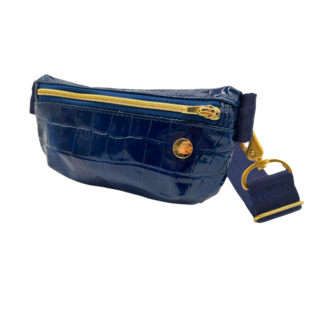 Donna Kroko Lack Blau x Dunkelblau