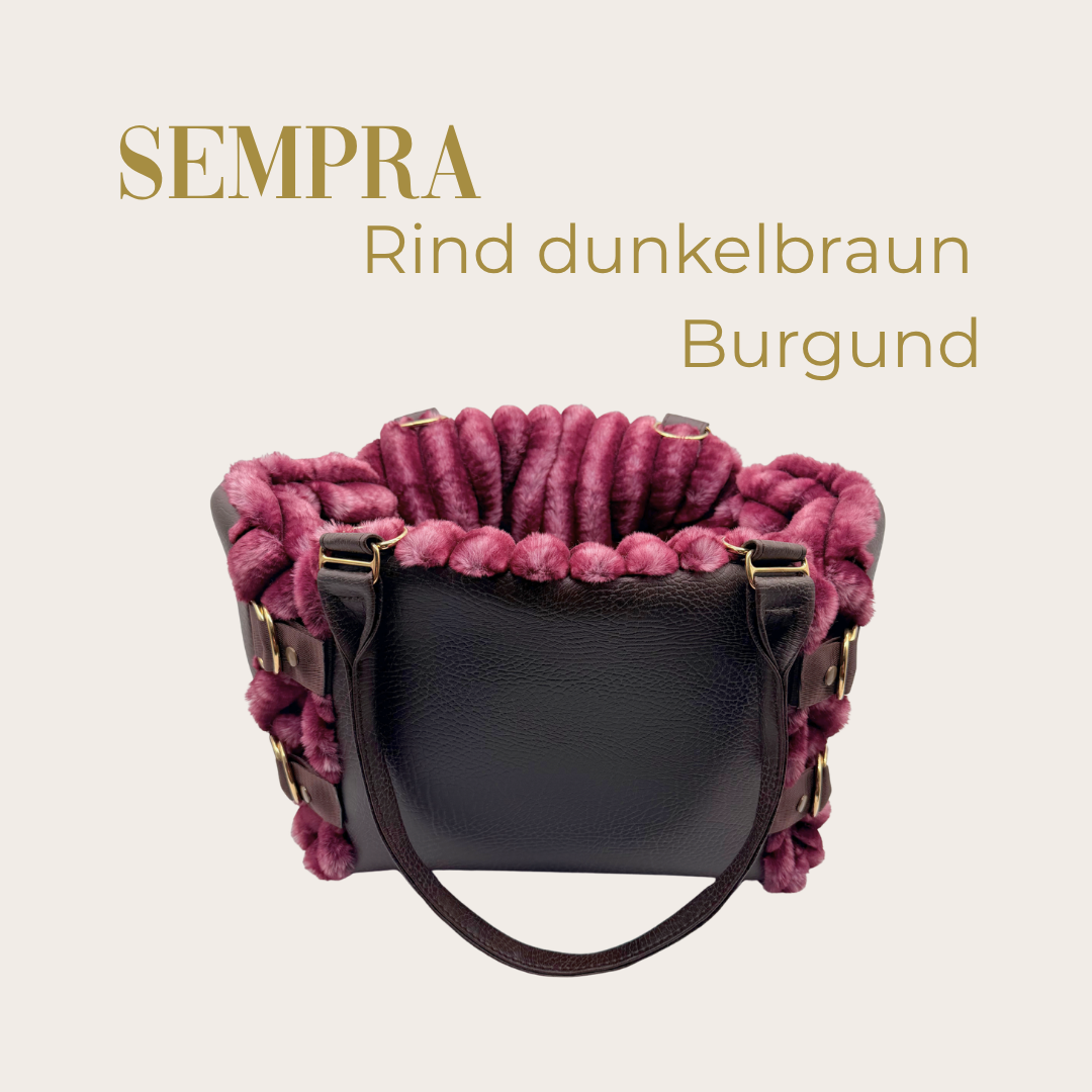 Sempra Rind Dunkelbraun + Burgund