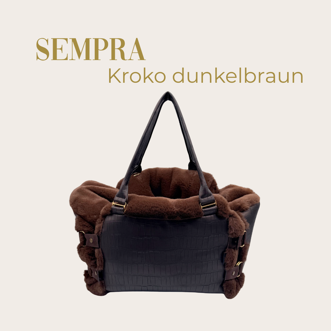 Sempra Kroko Dunkelbraun
