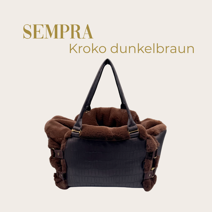 Sempra Kroko Dunkelbraun