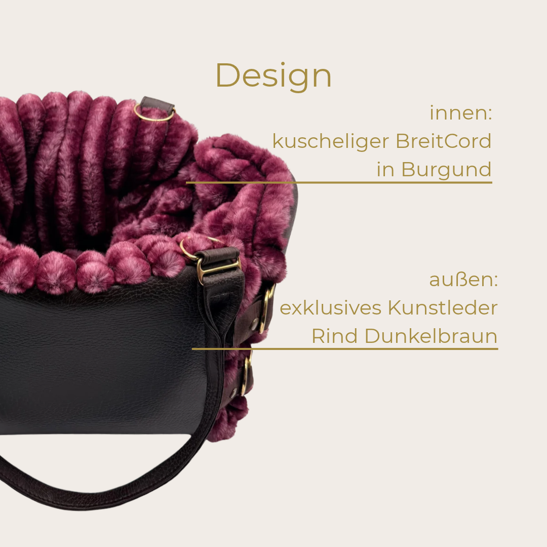 Sempra Rind Dunkelbraun + Burgund