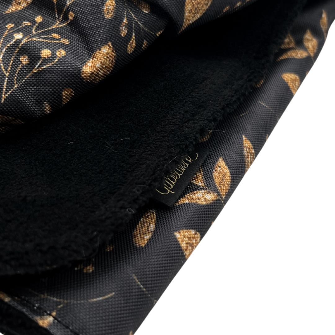 Bella No.4 XS Floral schwarz gold x schwarz